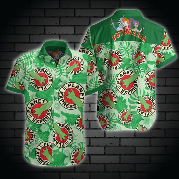 Futurama Hawaiian Shirt Summer Beach Clothing Clothes