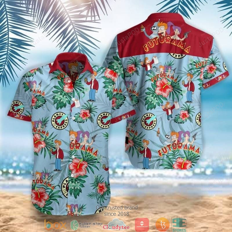 Futurama Short Sleeve Hawaiian Shirt