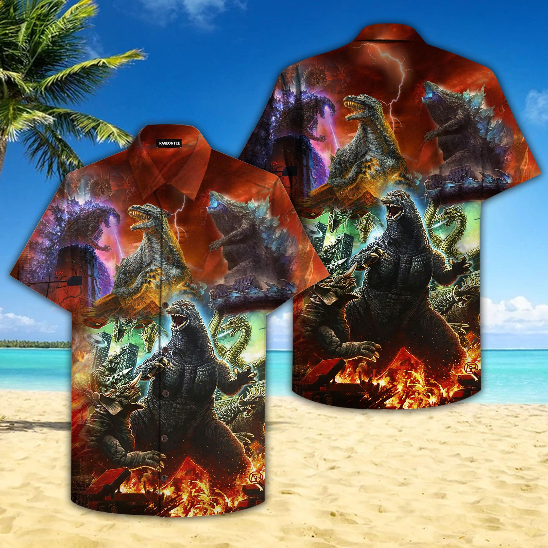 Godzilla Hawaiian Shirt