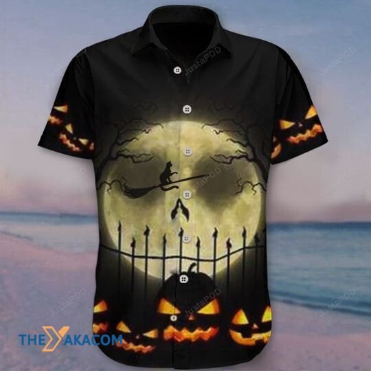 Happy Halloween Pumpkin Cat Your Worst Nightmare The Best Gift For Cat Lovers Hawaiian Shirt