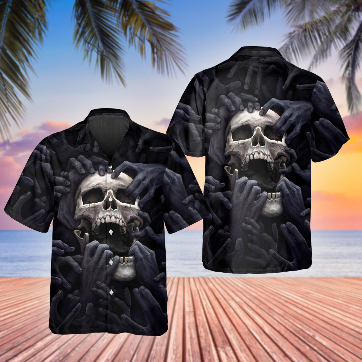 Horror Skull Nightmare Hawaiian Shirt