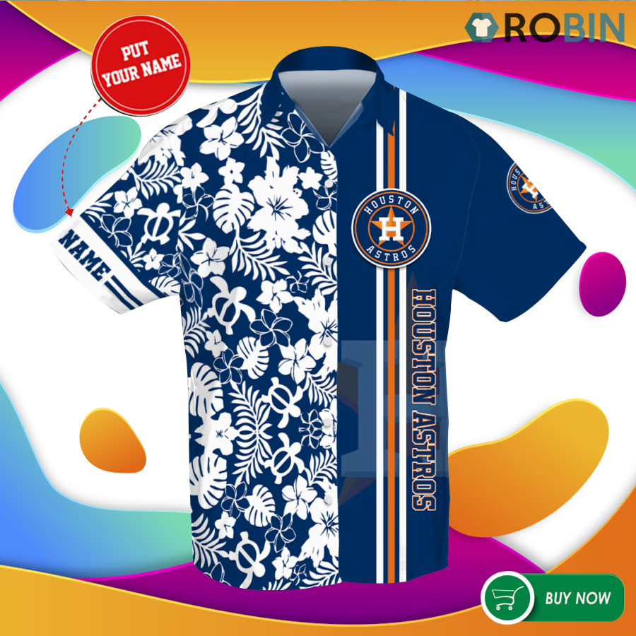 Houston Astros Baseball Personalized 3D Printed Hawaiian Shirt
