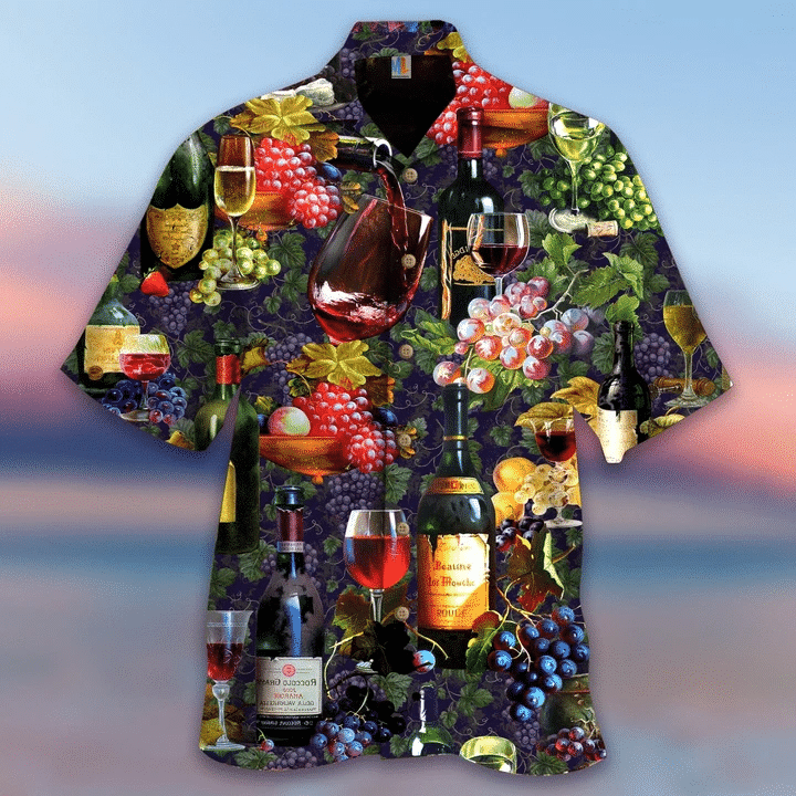 Life Is Better With A Glass Of Wine Hawaiian Shirt