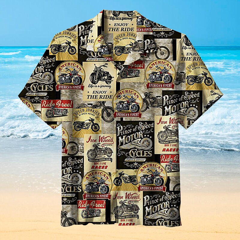 Motorcycle Hawaiian Shirt Unisex