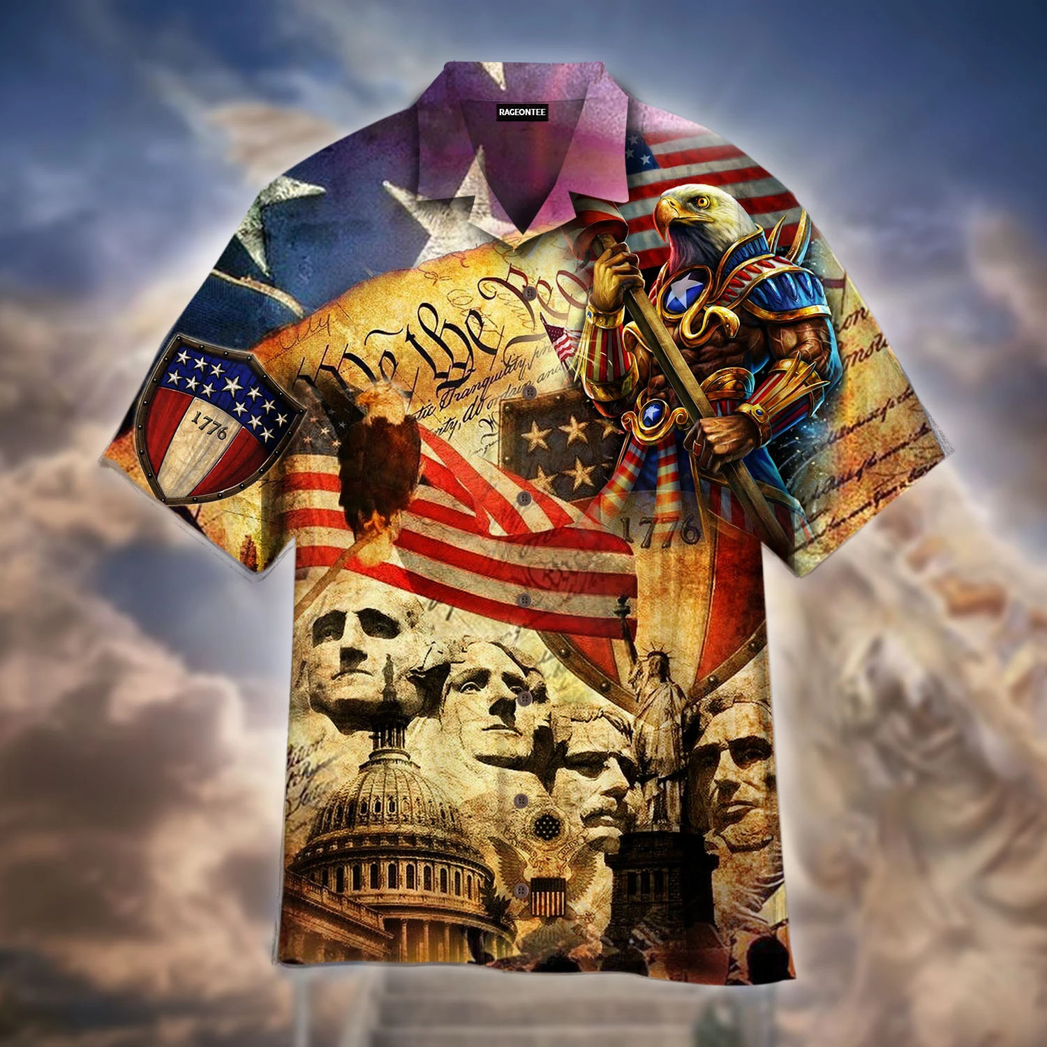 My Patriotic Heart Beats Independence Day Hawaiian Shirt