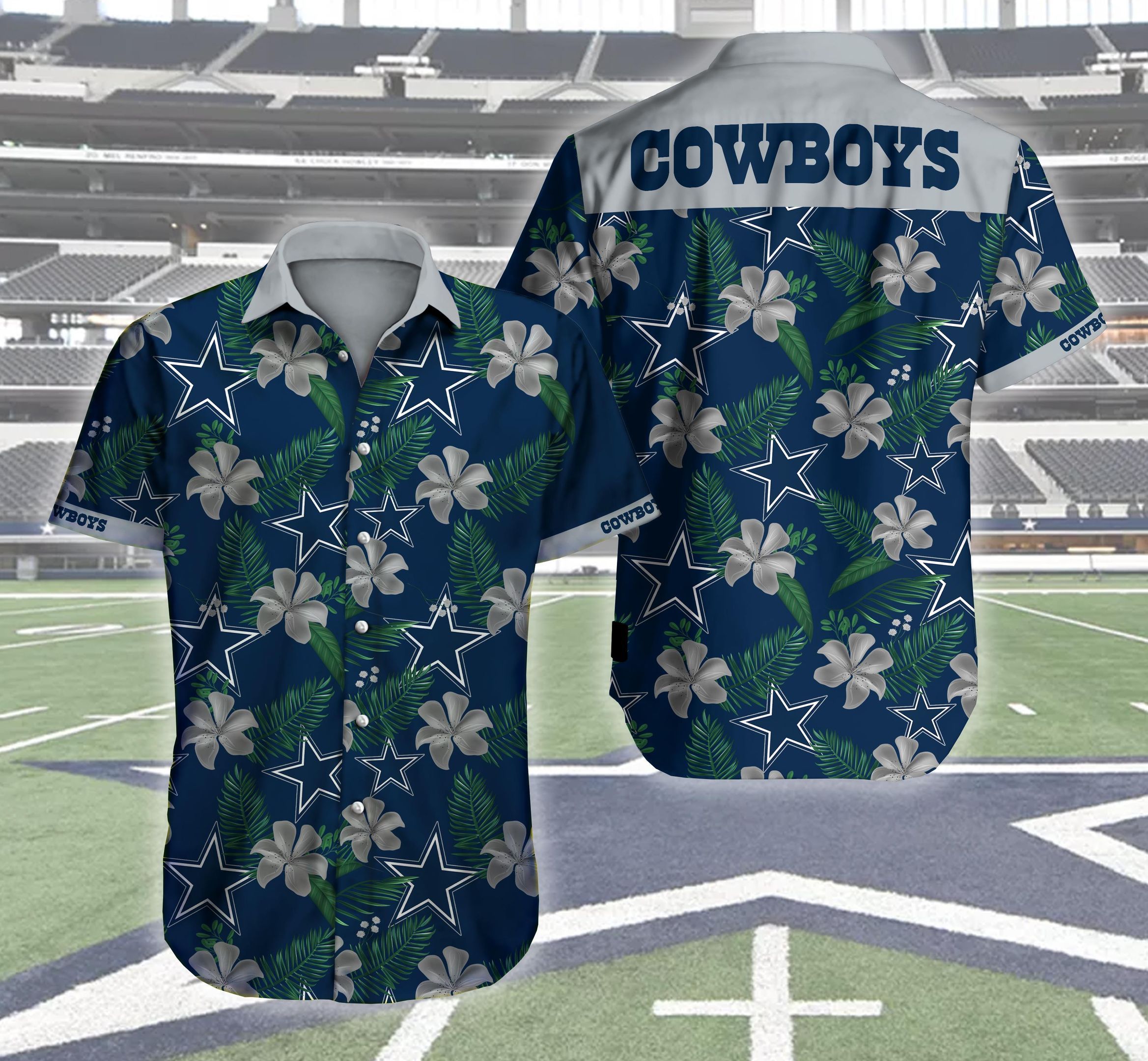 Dallas Cowboys NFL Hawaiian Shirt US Flag Independence Day 4th Of July, NFL Hawaiian  Shirt