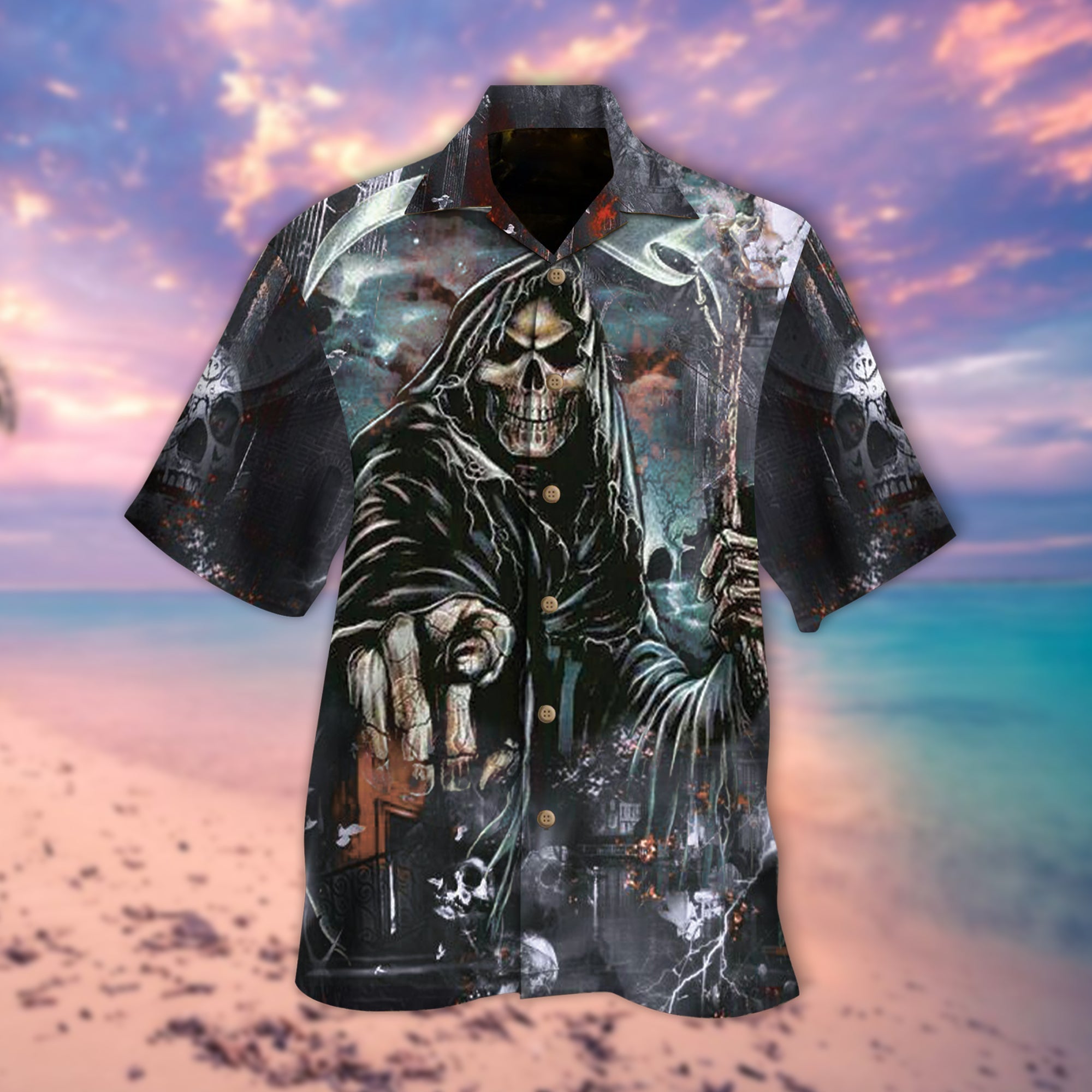 Nightmare Is Coming To You Skull Hawaiian Shirt