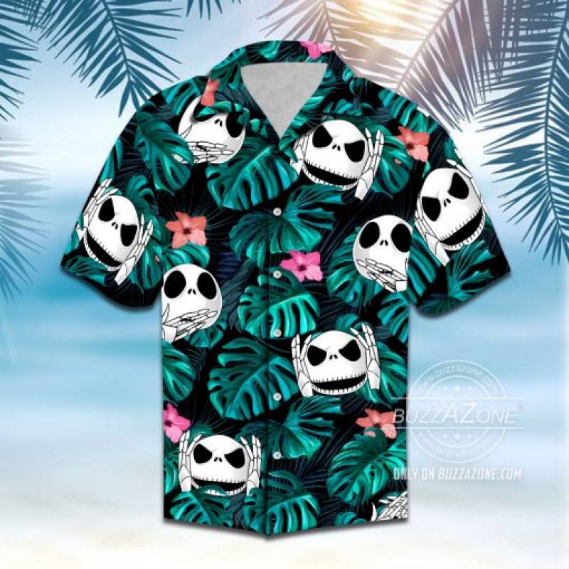 Nightmare hawaiian Jack Skellington shirt