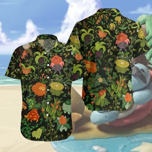 Poke Grass Hawaiian Shirt