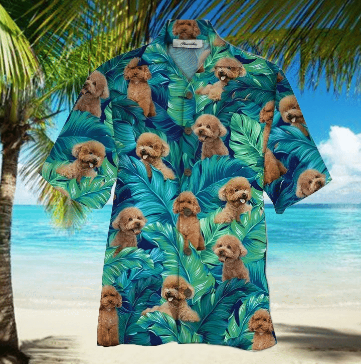 Poodle Hawaiian Shirt Unisex