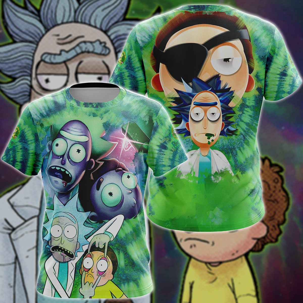 Rick And Morty 3D All Over Print T-Shirt