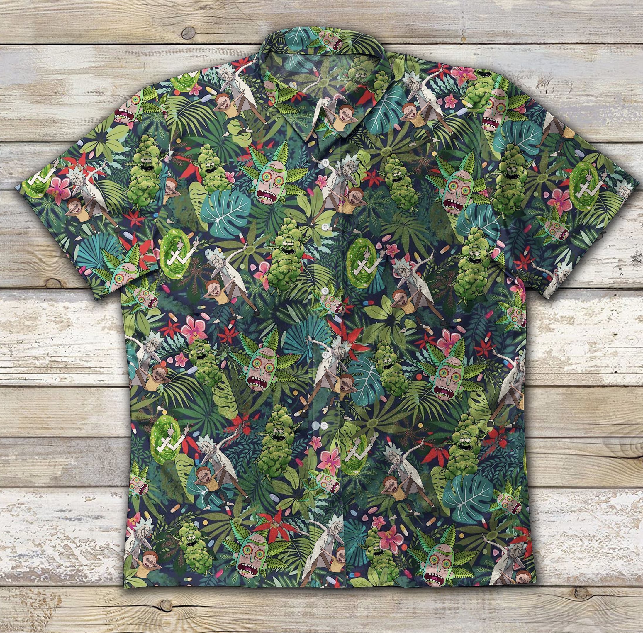 Rick And Morty Ad Vintage Hawaiian Shirt