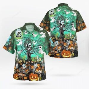 Rick And Morty Nightmare Before Christmas Hawaiian Shirt