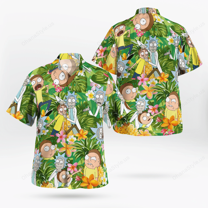 Rick And Morty Tropical Hawaiian Shirt – Limited Edition