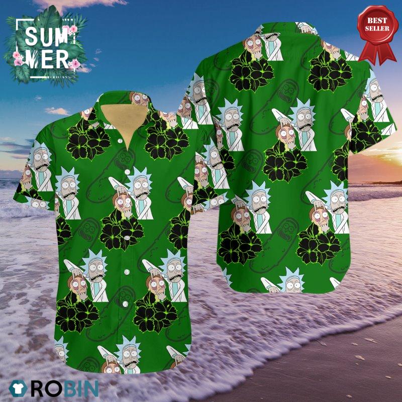 Rick Morty Aloha Hawaiian Shirt