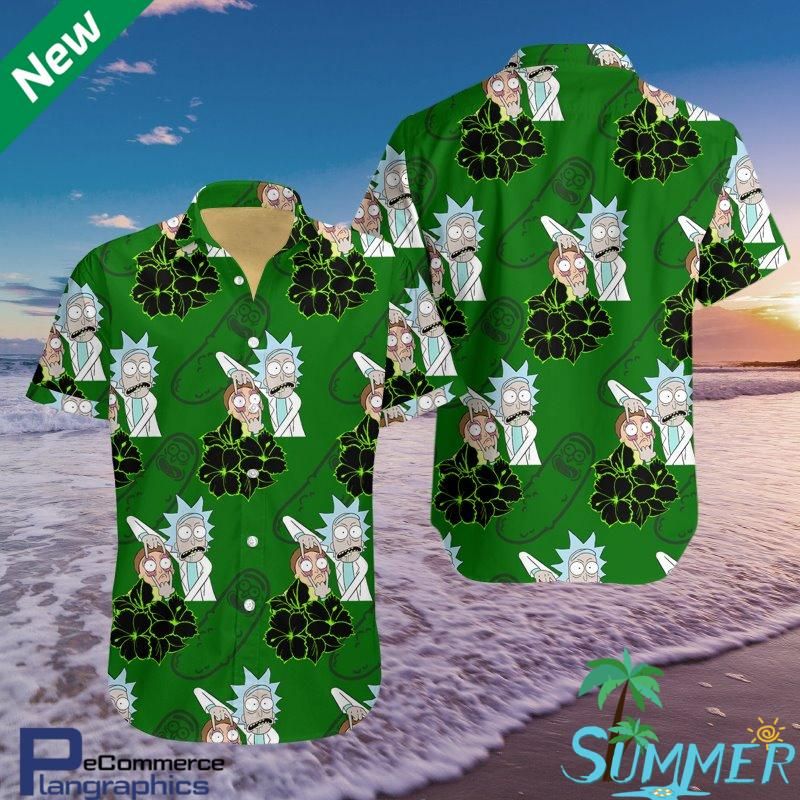 Rick Morty Aloha Shirt Hawaiian Aloha Shirts