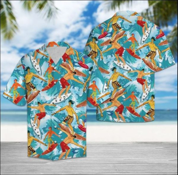 Surfing Hawaiian Shirt