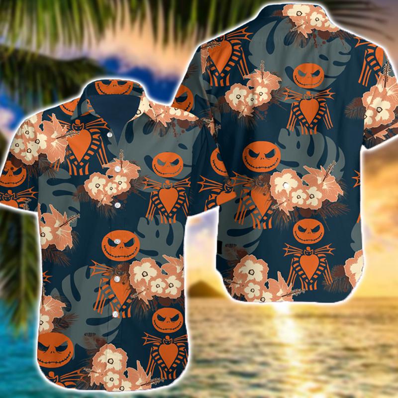 The Nightmare Before Christmas Hawaiian Shirt Tropical Pattern