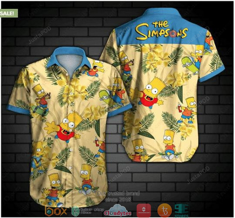 The Simpsons Short Sleeve Hawaiian Shirt