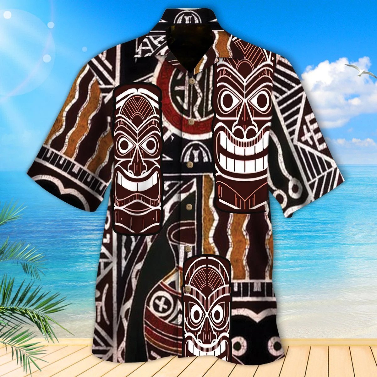 Tiki Hawaiian Shirt Unisex
