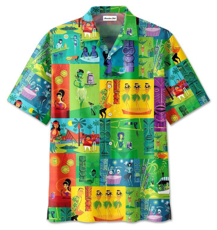 Tiki Tiki Life Mortem Hawaiian Shirt
