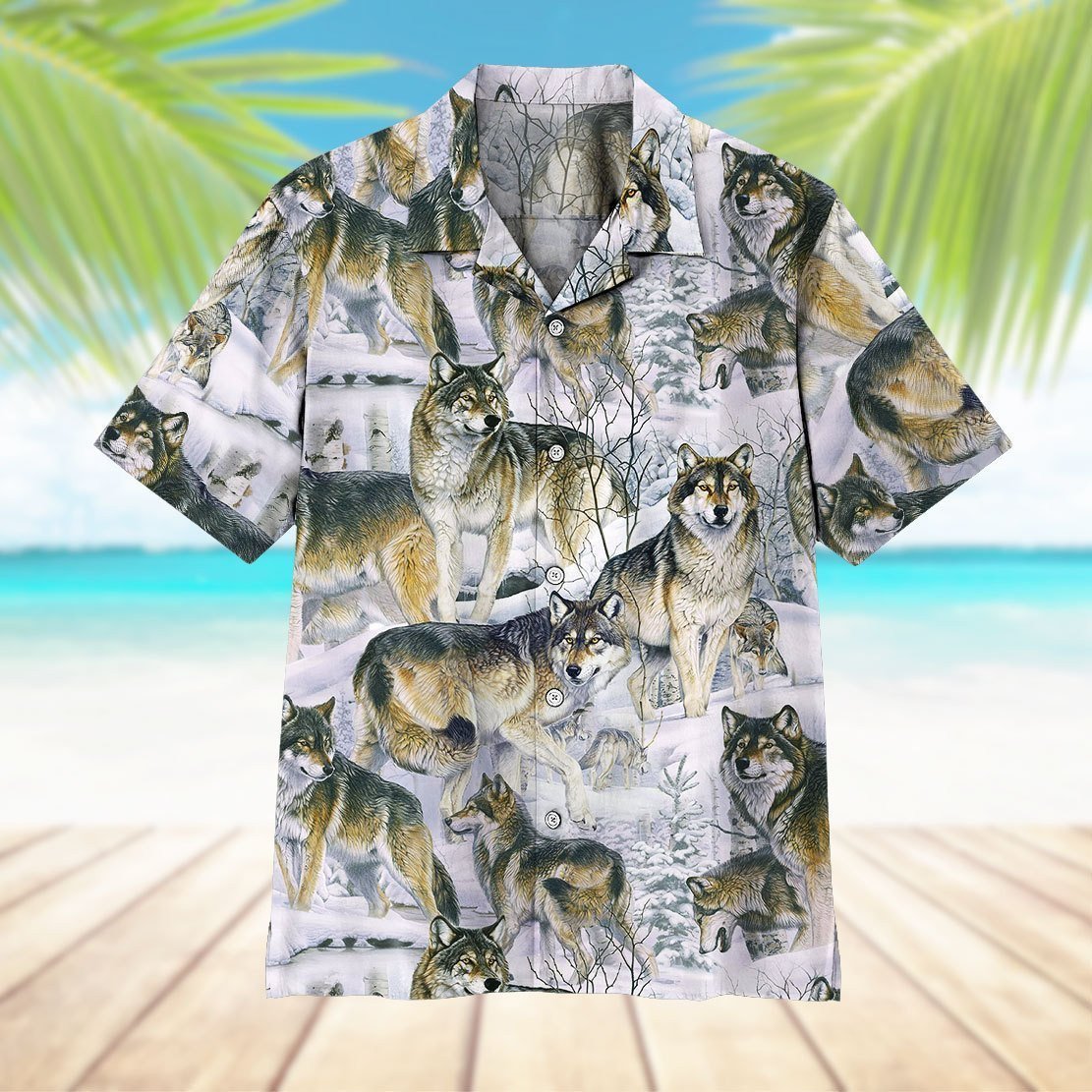 Top Wolf Hawaiian Shirts Unisex