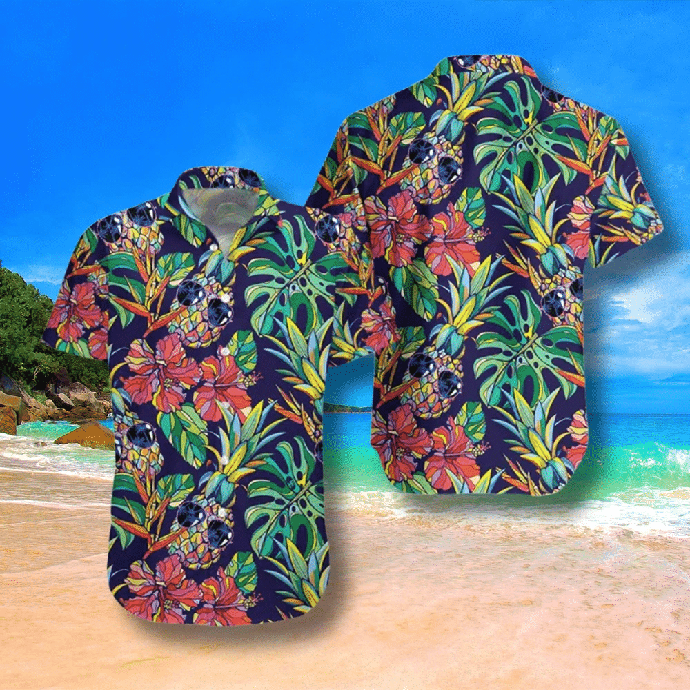 Tropical Coolest Pineapple Hawaiian Shirt