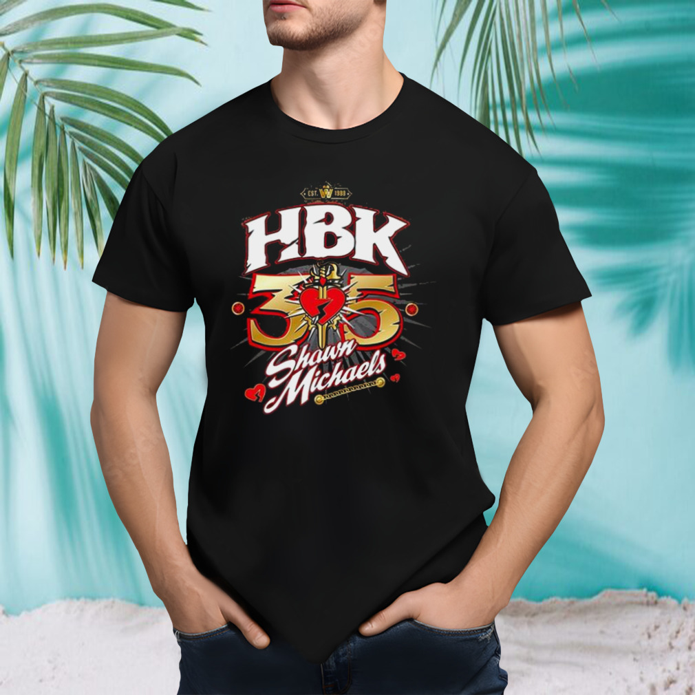 Wwe Store Shawn Michaels Heartbreak Kid 35Th Anniversary shirt