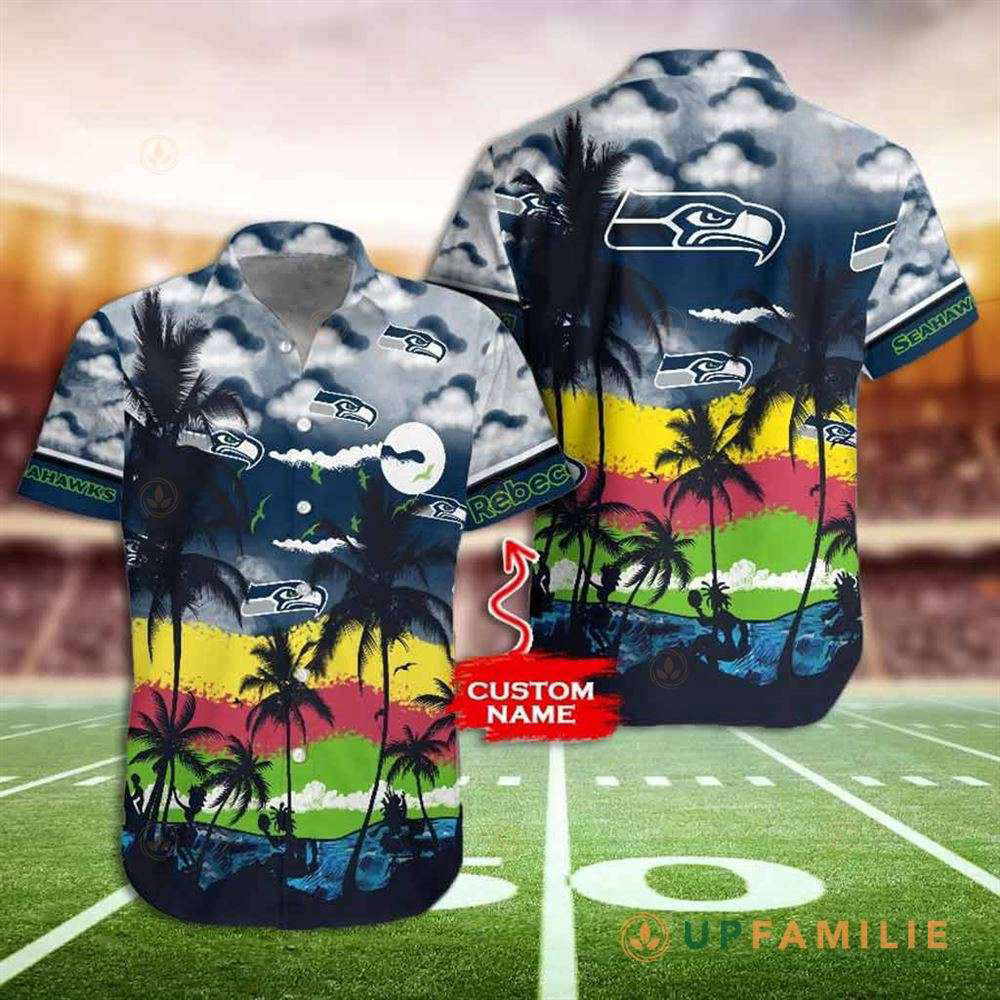 Personalized Seattle Seahawks Hawaiian Shirt And Shorts NFL Hawaii