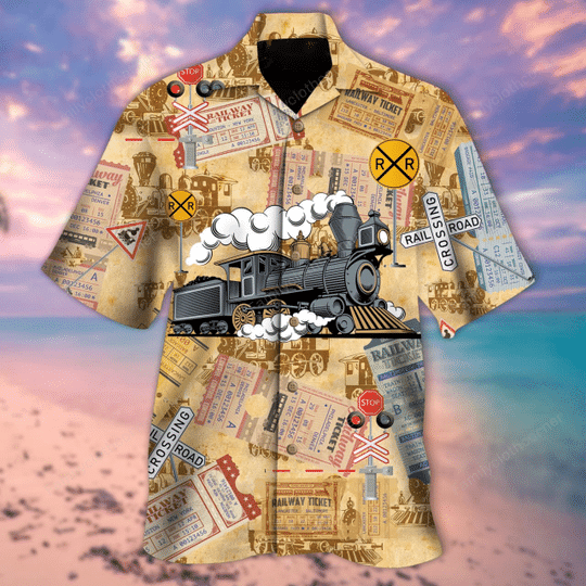Amazing Western Railway Locomotive Hawaiian Shirt