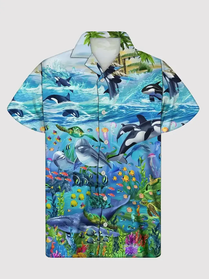 Animal In The Deep Sea Hawaiian Shirt