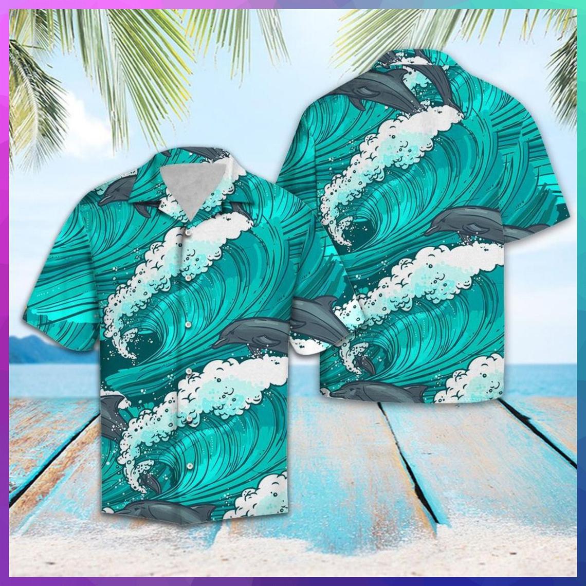 Awesome Dolphin Hawaiian Shirt