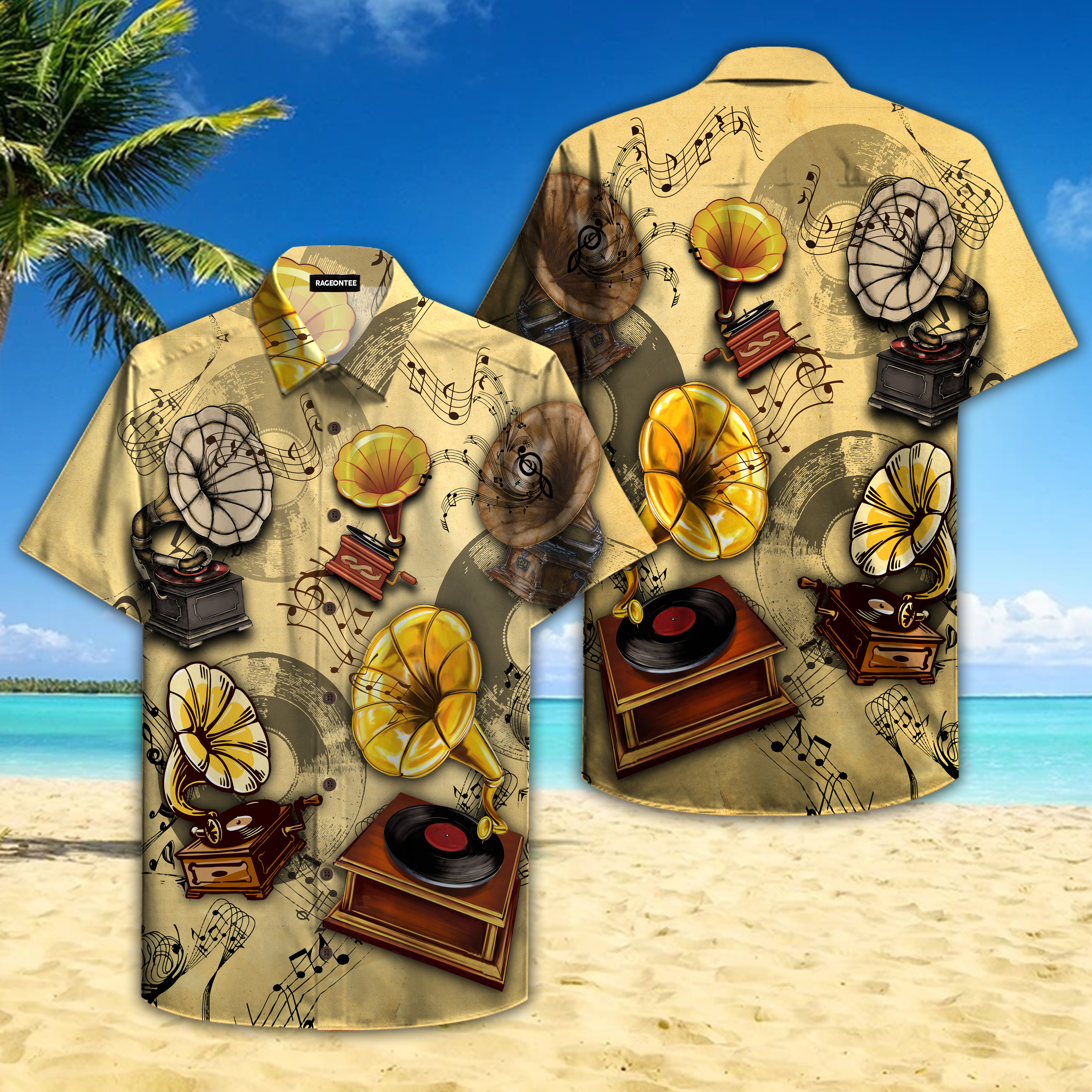 Best All About Gramophone Vinyl Records Hawaiian Shirt