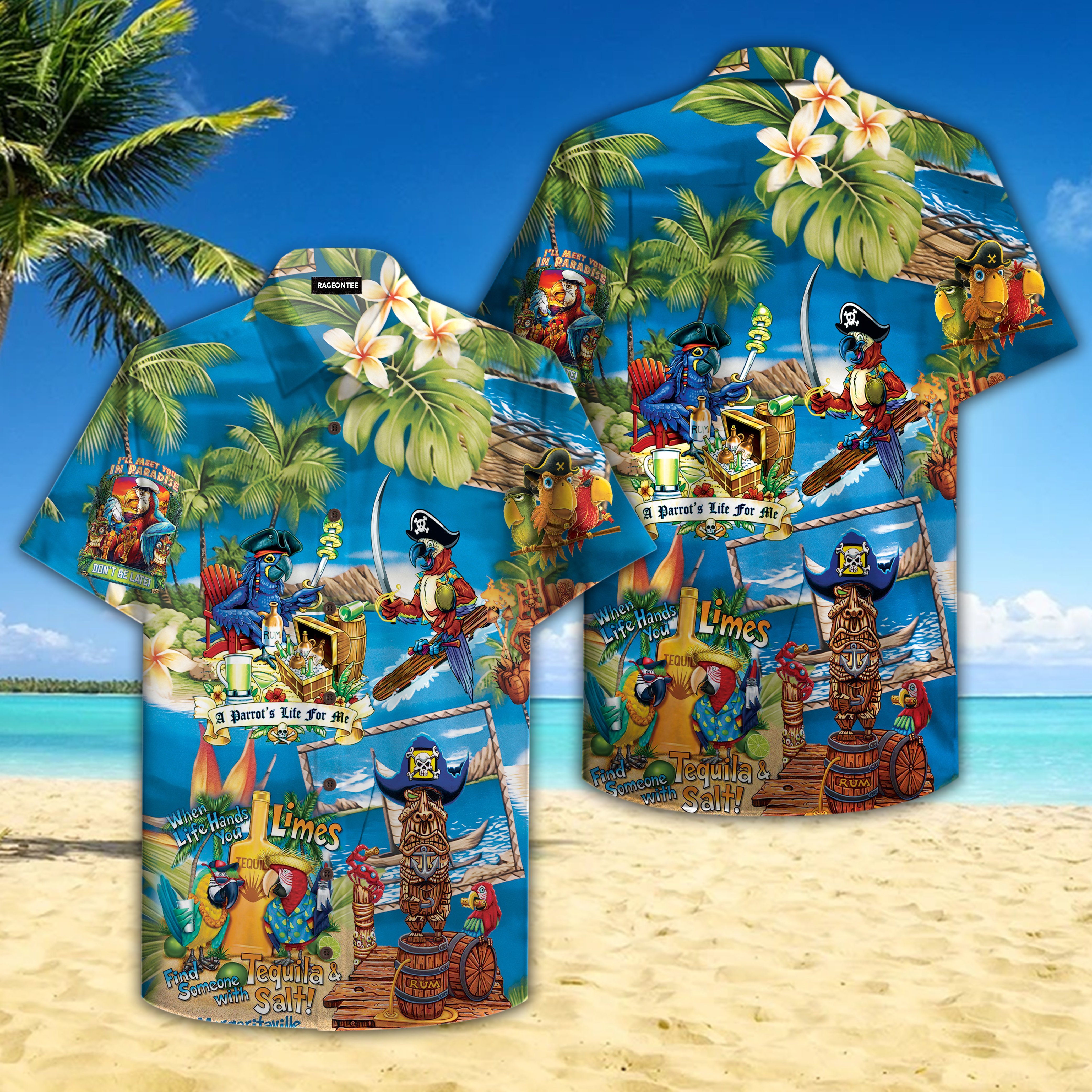 Best Pirate Parrot Hawaiian Shirt