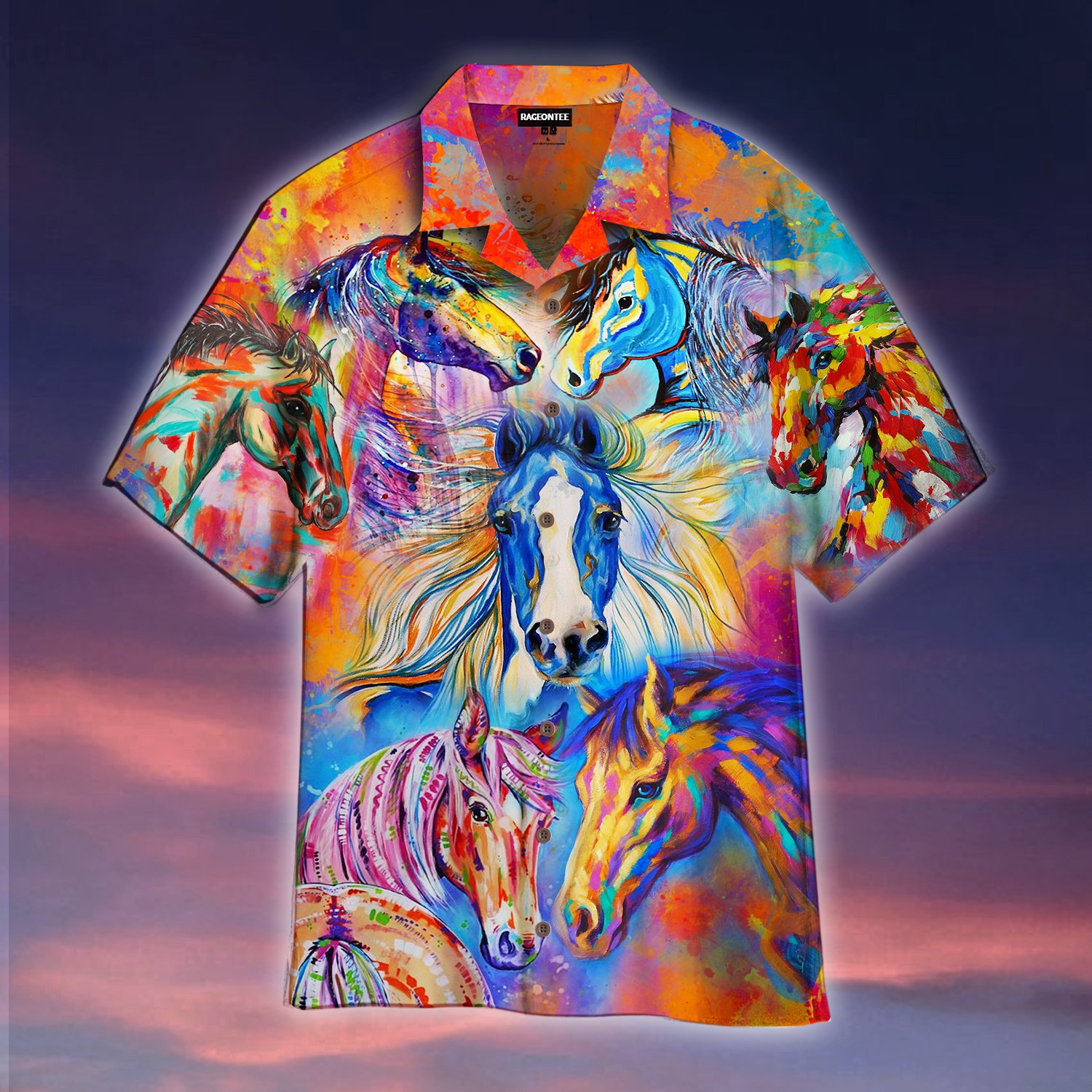 Colorful Horse Hawaiian Shirt