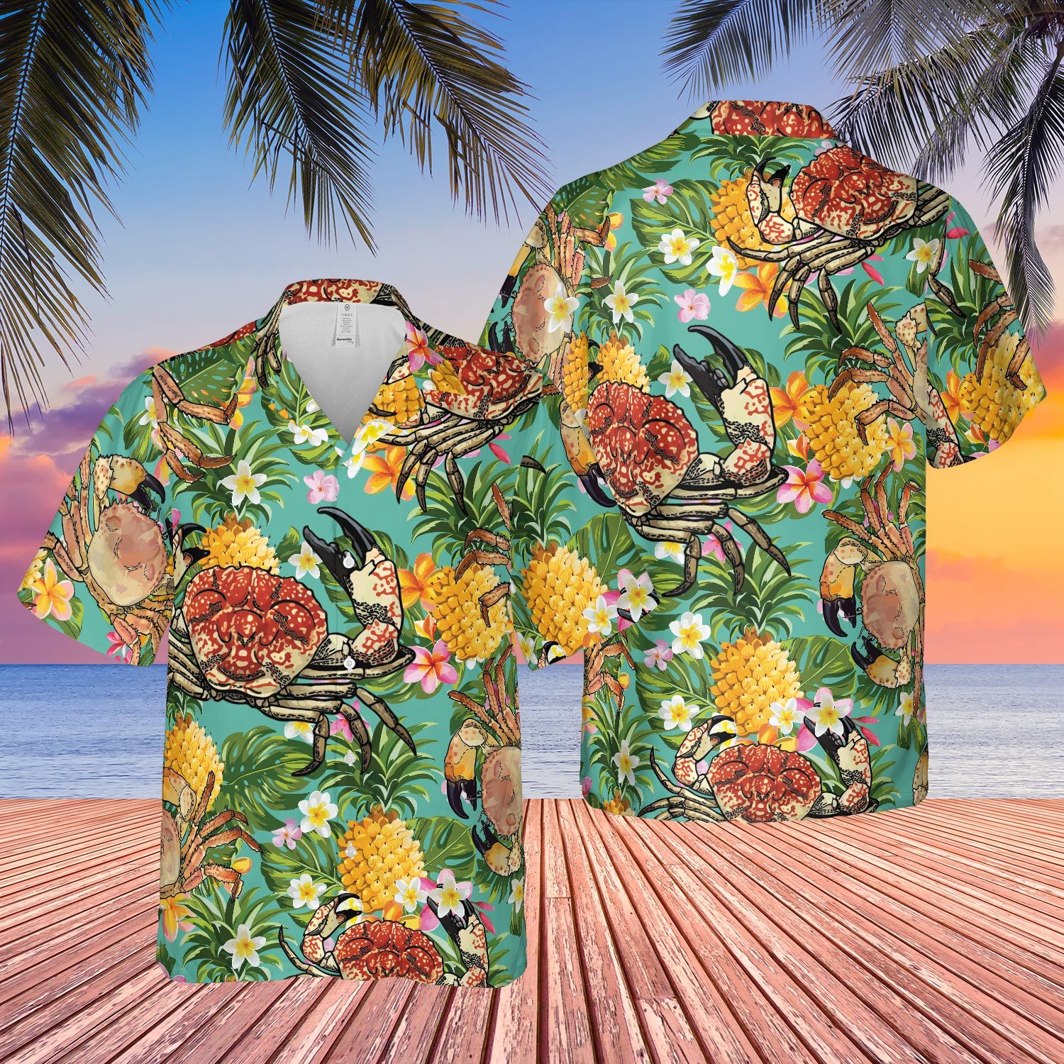 Crab Hawaiian Shirt