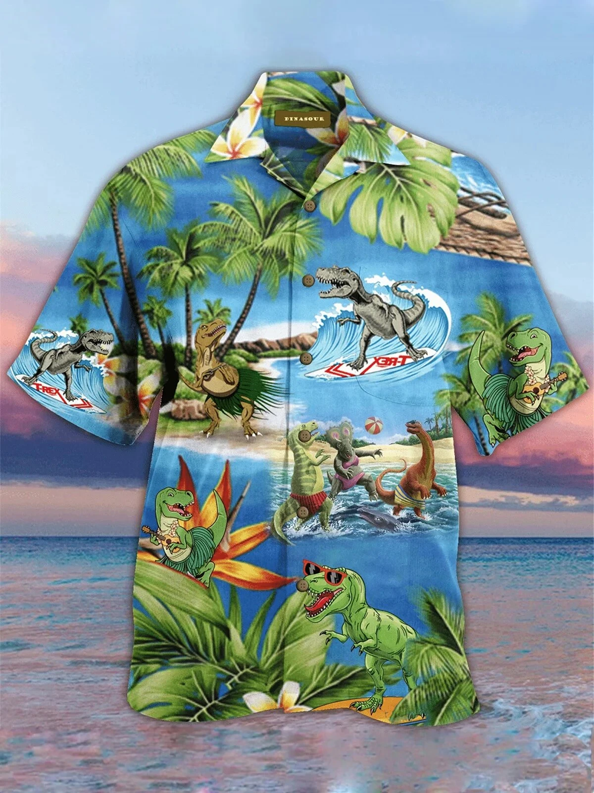 Dinasour Hawaiian Shirt