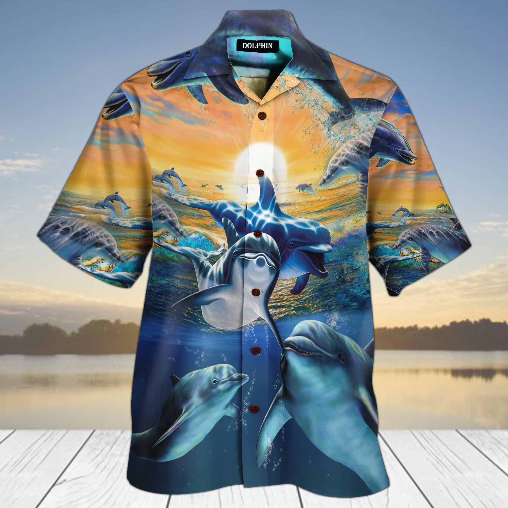 Dolphin Deep Sea Hawaiian Shirt