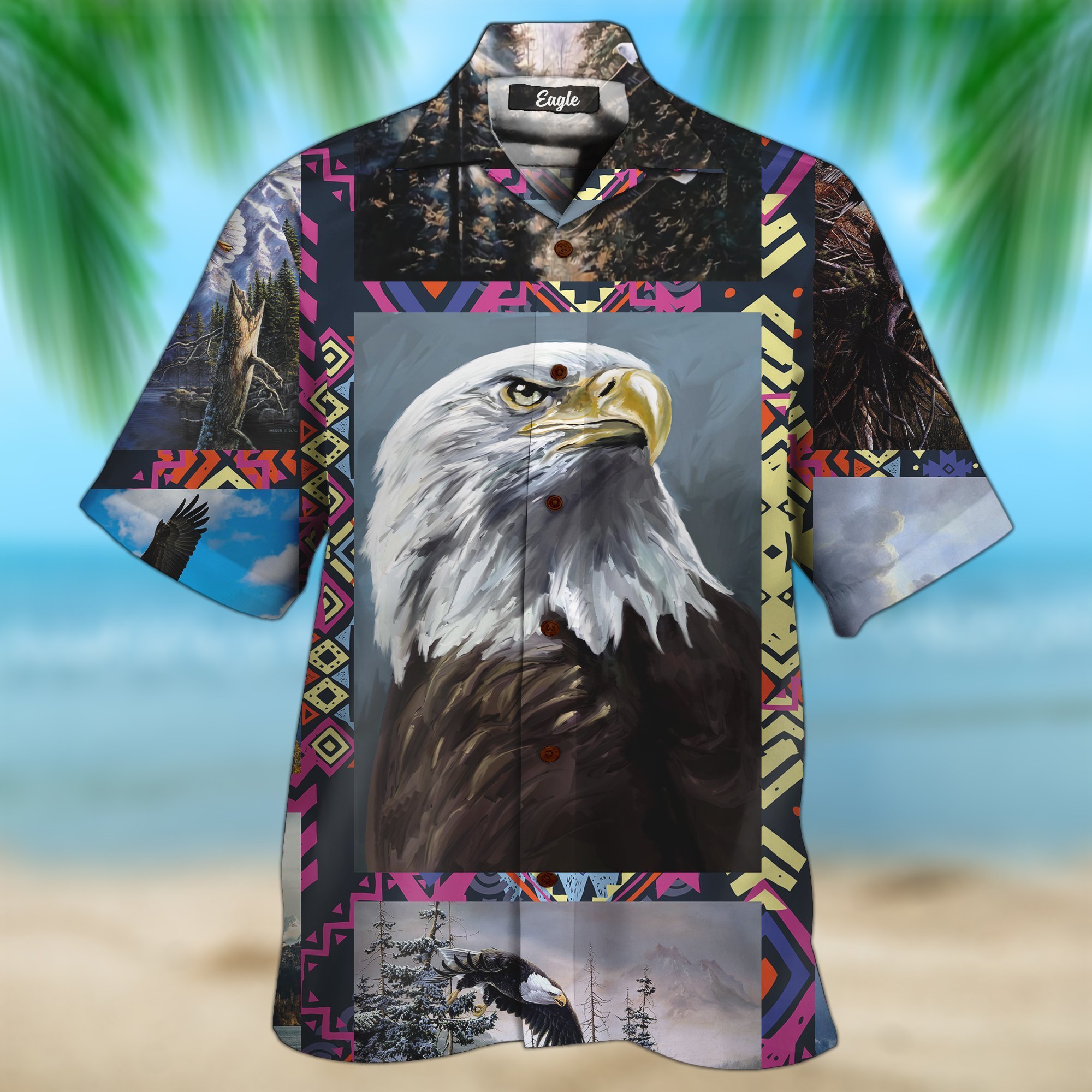 Eagle 3D Hawaiian Shirt