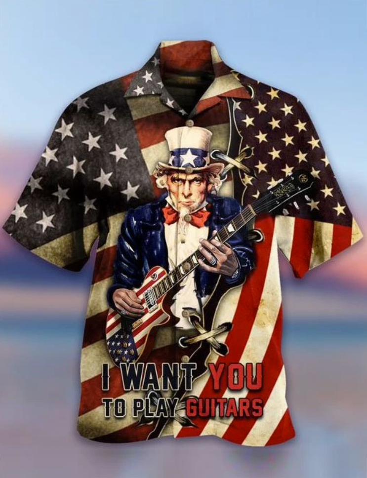 I Want You To Play Guitars Hawaiian Shirt
