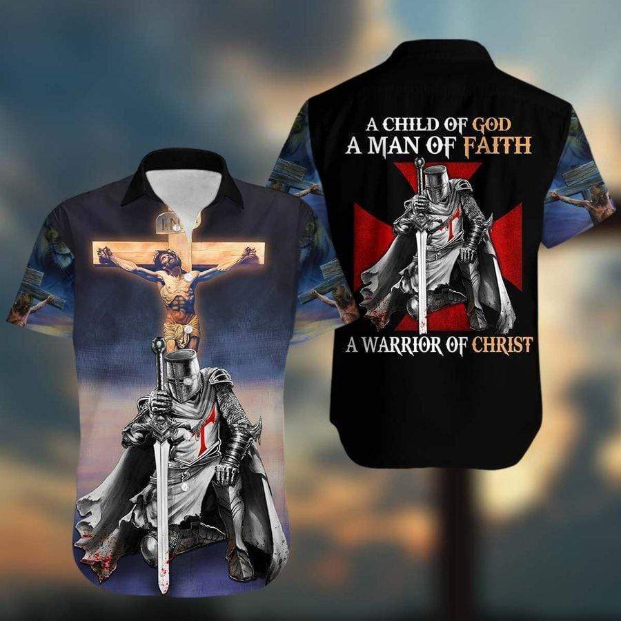 Jesus Knight Templar Child Of God Hawaiian Shirt