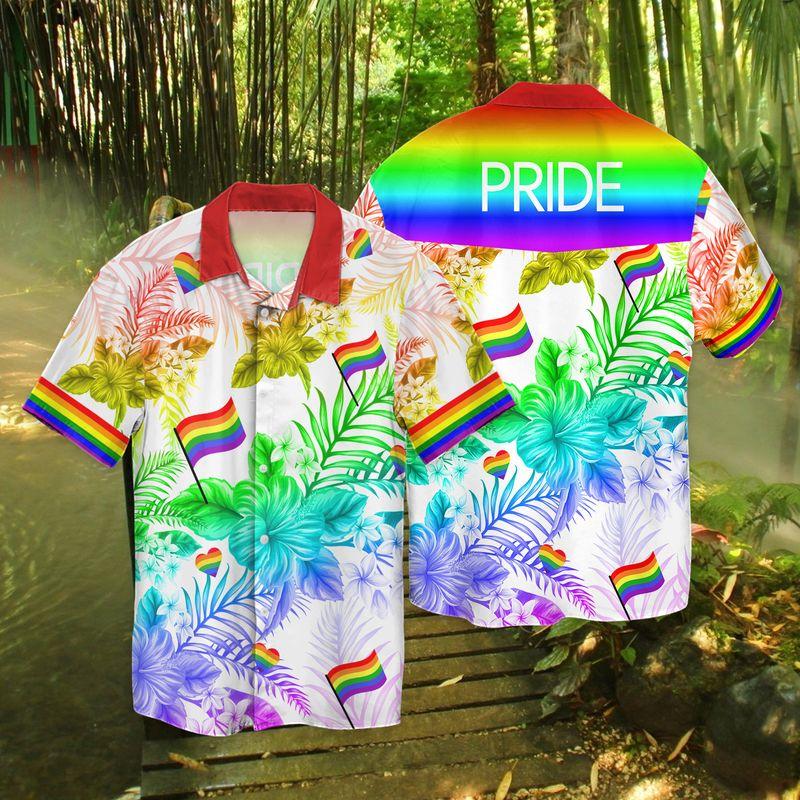 Lgbt Flag Hawaiian Shirt