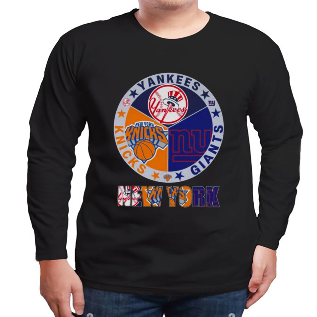 New York Sport Team Ny Yankees Ny Knicks And Ny Giants Shirt