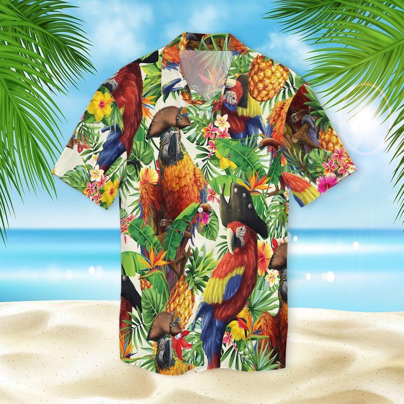 Pirate Parrot Hawaiian Shirt