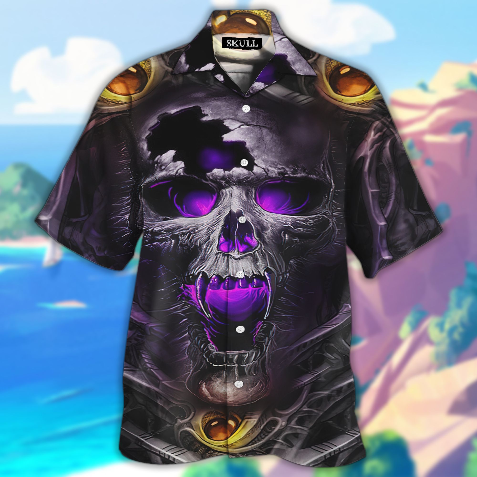 Skull Beach Hawaiian Shirt