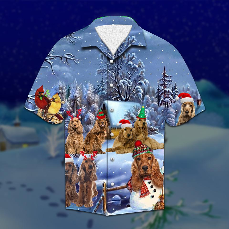 Spaniel Christmas Hawaiian Shirt