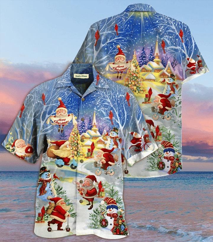Stay Cool Santa Claus Hawaiian Shirt