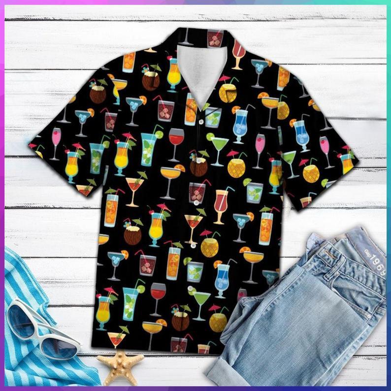 Summer Cocktails Hawaiian Shirt