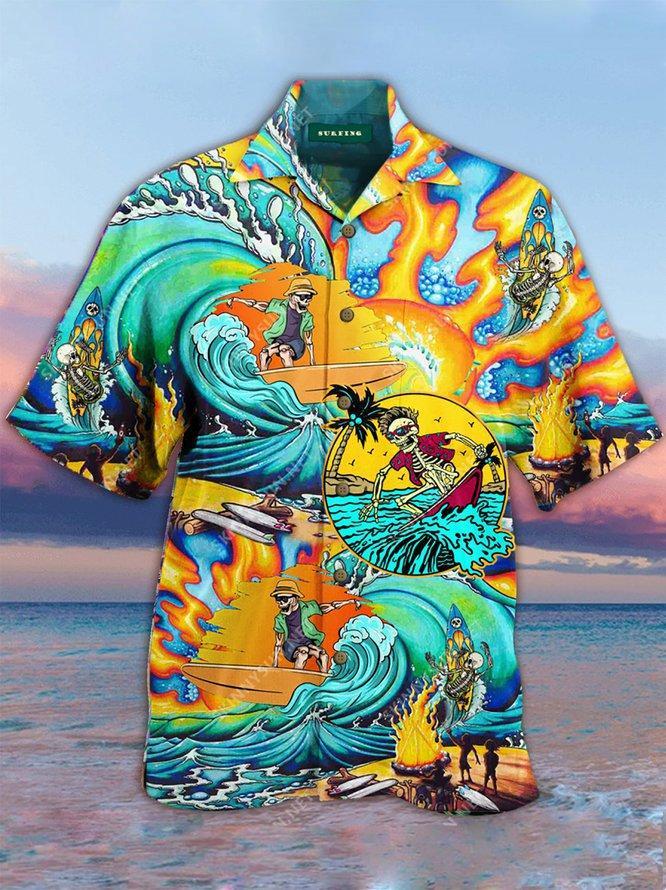 Surfing Hawaiian Shirt Unisex