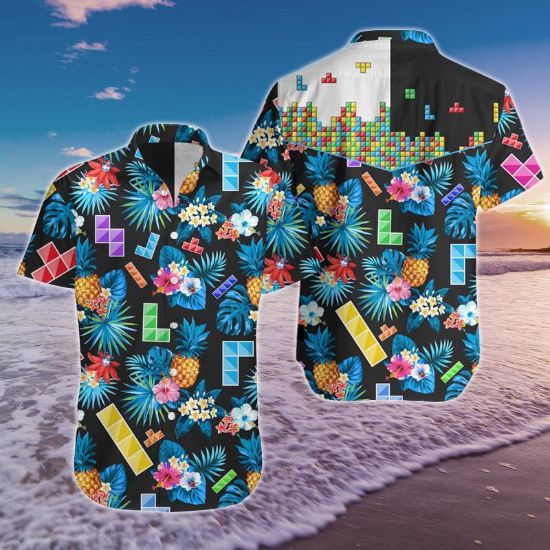 Tetris Game Hawaiian Shirt